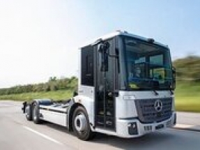 Testing of Mercedes-Benz electric refuse truck in full swing