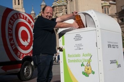 Zaragoza quiere duplicar la recogida de aceite vegetal usado