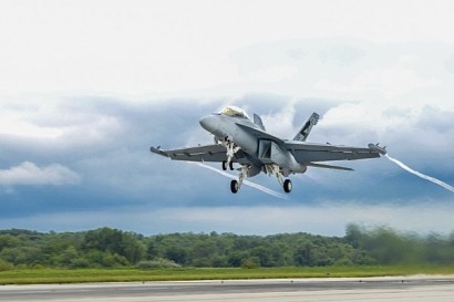 Un avión militar probado con 100% de biojet