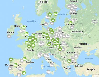 El mapa de las 117 plantas de bioetanol de la Unión Europea y Reino Unido