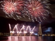 Biodiésel para iluminar el mayor árbol de Navidad flotante