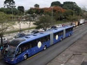 Autobuses con B100 en Curitiba