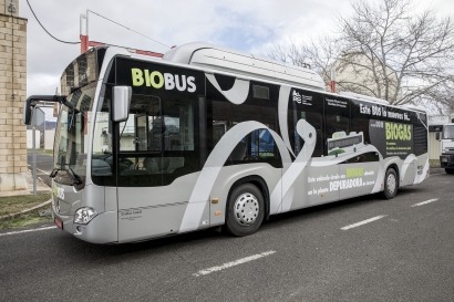 El autobús de biometano de Pamplona sigue su marcha con cero emisiones