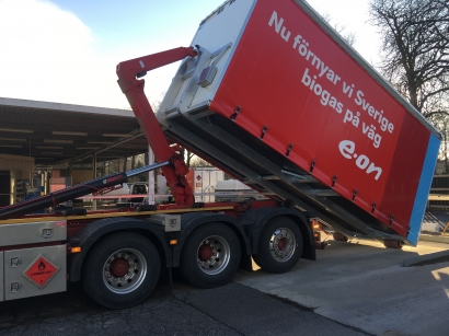 España llega al principal mercado del biometano para transporte de Europa, Suecia, con los contenedores de Calvera