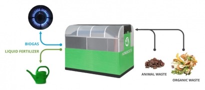 Autoconsumo con biogás en casa: un kilo de basura orgánica para una hora de cocina