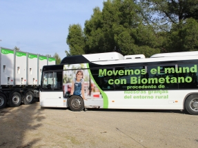 Biometano producido en Lleida viaja hasta Zaragoza en camiones de gas para suministrarlo a un autobús