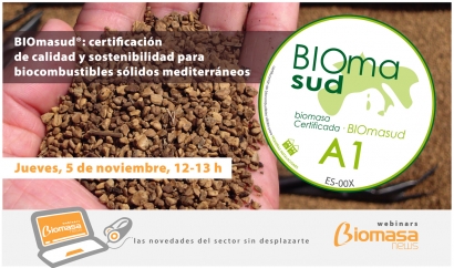 BIOmasud organiza un webinar para que se sumen más empresas al sello que certifica biomasas mediterráneas