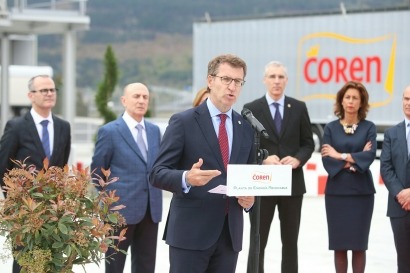 Coren estrena una caldera de vapor de biomasa pionera en Galicia