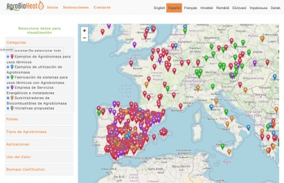 Mapa para saber quién produce, consume y distribuye agrobiomasas en Europa