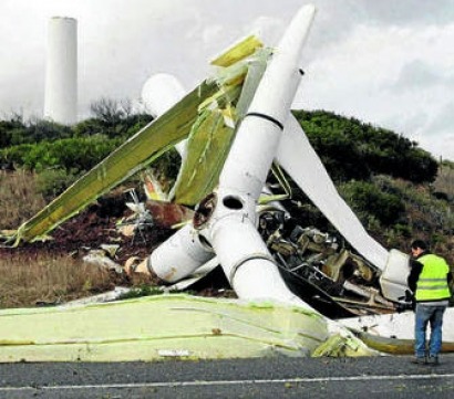 Alstom investiga la caída de un aerogenerador en Tarifa
