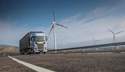 La fabricante de camiones Scania anuncia que se provee de electricidad proveniente de energía eólica