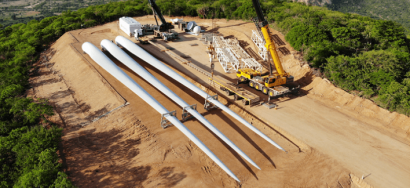 El complejo eólico Chafariz, de 471,2 MW, inicia el montaje de sus 136 aerogeneradores