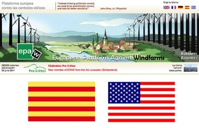 La conexión catalana–americana contra la energía eólica