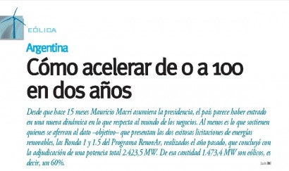 Nuevos vientos en la eólica o cómo acelerar de 0 a 100 en dos años