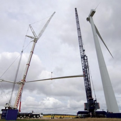 Gamesa levanta en Málaga su primer parque de aeros de 4,5 MW