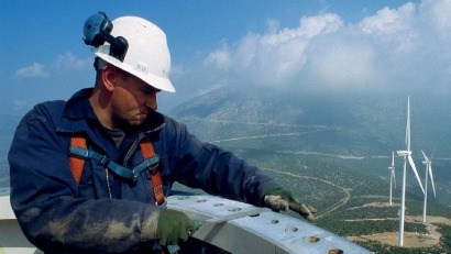 Un aero Vestas se incendia en un parque español