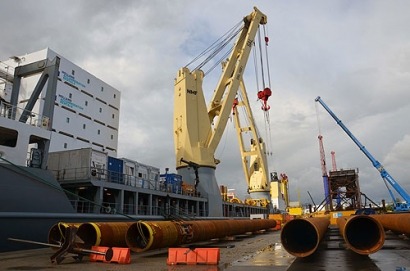 Iberdrola comienza los ensayos de los pilotes de su proyecto eólico marino alemán de Wikinger