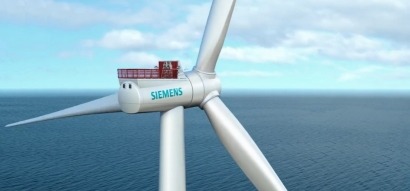 Siemens instala un prototipo eólico marino de siete megavatios