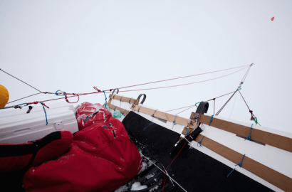 El Trineo de Viento cruza el círculo Polar Ártico