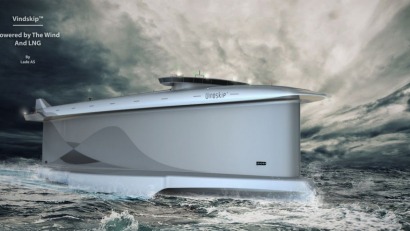 Un ingeniero noruego diseña un carguero impulsado por el viento