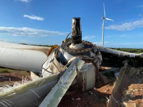 Piauí: Un aerogenerador de Gamesa se desploma en un parque eólico de la compañía eléctrica Omega Geração