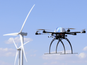 Aracnocóptero, el drone que revisa los aerogeneradores