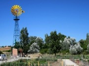 Molinos de viento para regar los huertos de Cobeña