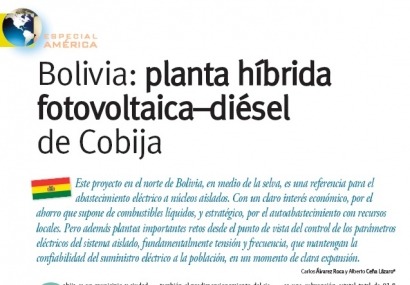 Planta híbrida fotovoltaica–diésel de Cobija