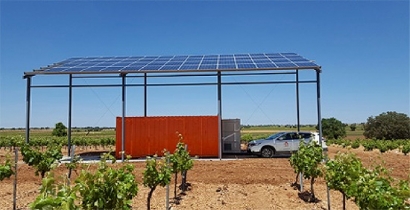 Esta viña se riega con energía solar