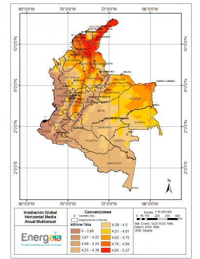 Desarrollan un atlas de radiación solar que se actualiza mensualmente