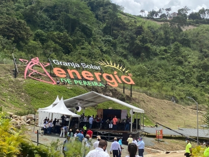 Pereira: En operaciones una planta fotovoltaica de 6 MW, la primera del "Eje Cafetero"