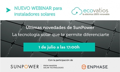 ecovatios te invita a un webinar el 1 de julio sobre las últimas novedades y perspectivas en la tecnología solar