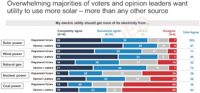 Más del 75 % de los votantes quieren que las empresas eléctricas y el Gobierno fomenten la fotovoltaica