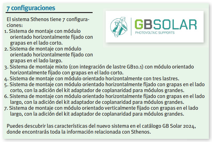 GB Solar. Sthenos Configuraciones