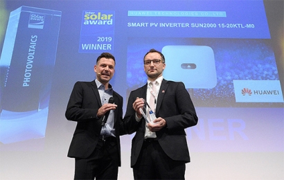 El inversor inteligente de Huawei SUN2000 15-20KTL-M0 gana uno de los premios Intersolar