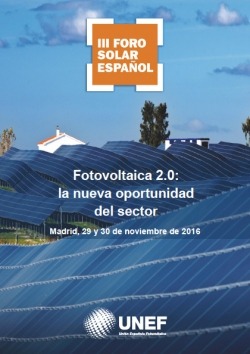 Hoy empieza el III Foro Solar Español