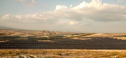 La mayor planta fotovoltaica de Europa va tomando forma en Murcia