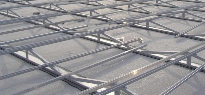Estructuras para montajes sobre tejado plano