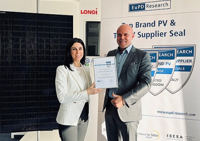 LONGi recibe el sello ‘Top Brand PV 2022’ para toda Europa