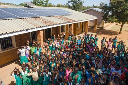 Energía solar para una escuela de Malawi