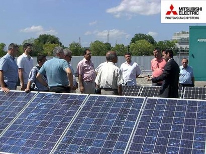 Showroom fotovoltaico de Mitsubishi Electric