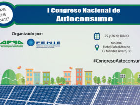 APPA y FENIE organizan el I Congreso Nacional de Autoconsumo