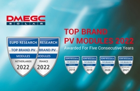DMEGC Solar vuelve a ser reconocido con el  Top PV Brand por quinto año consecutivo