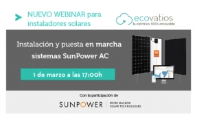 ecovatios lanza un webinar sobre la instalación y puesta en marcha del sistema SunPower AC
