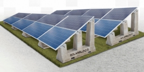 Pretensados Durán lanza un nuevo desarrollo de soportes de hormigón para paneles solares: Solarbloc® H-S/18