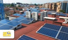 ¿Poco espacio para una instalación fotovoltaica en la cubierta? Sun Ballast tiene la solución