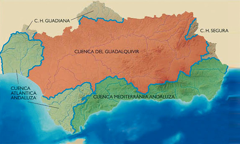 Cuencas de los ríos andaluces