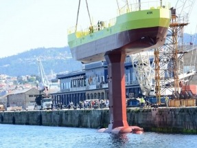 Magallanes bota en Vigo su prototipo de aprovechamiento de la energía de las mareas