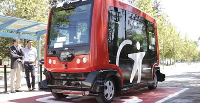 Santiago: Presentan el primer vehículo autónomo de transporte de pasajeros de Latinoamérica