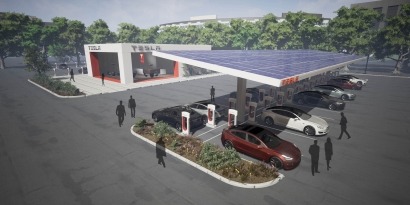 Tesla extiende su red de puntos de recarga y algunos de ellos se alimentarán con fotovoltaica